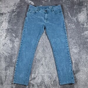 PT Torino Jazz Corduroy Pants Mens 36 Blue Slim Fit (Fits As 34x29)